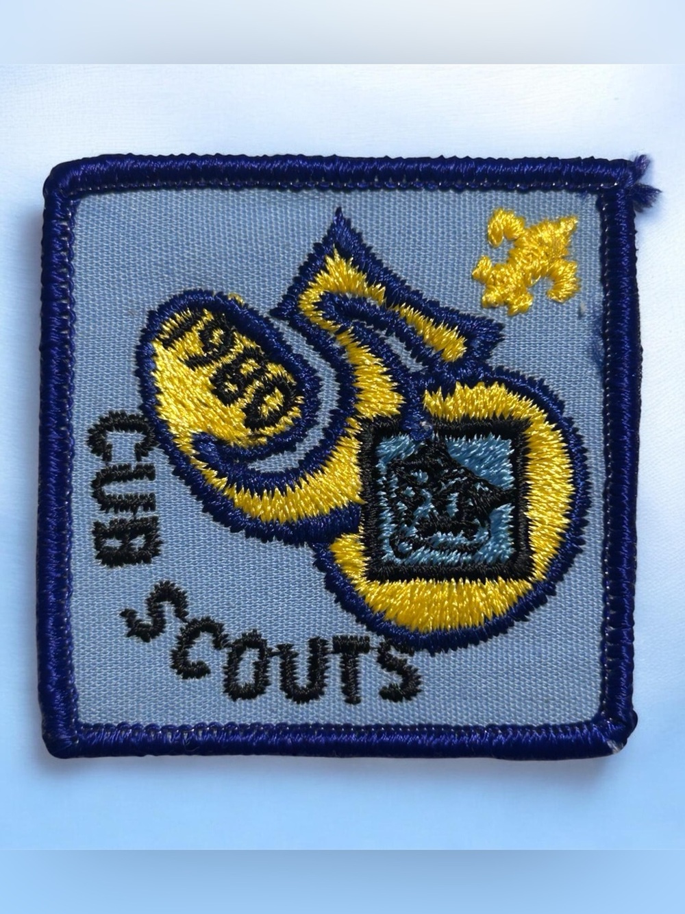 Vintage 1980 Cub Scouts 50th Anniversary Patch 2x2 Wolf Logo BSA Memorabilia